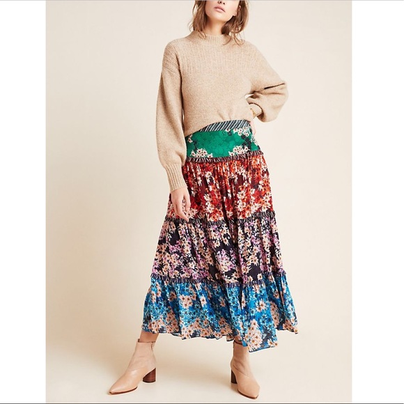 Anthropologie Dresses & Skirts - Anthropologie Bhanuni Jyoti Anarosa Tiered Skirt